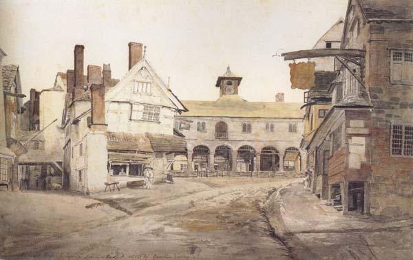 Cornelius Varley Ross Market Place,Herefordshire a sketch on the spot (mk47) oil painting image
